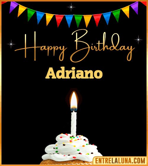 GiF Happy Birthday Adriano